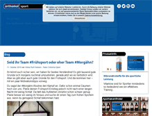 Tablet Screenshot of orthomol-sport.de
